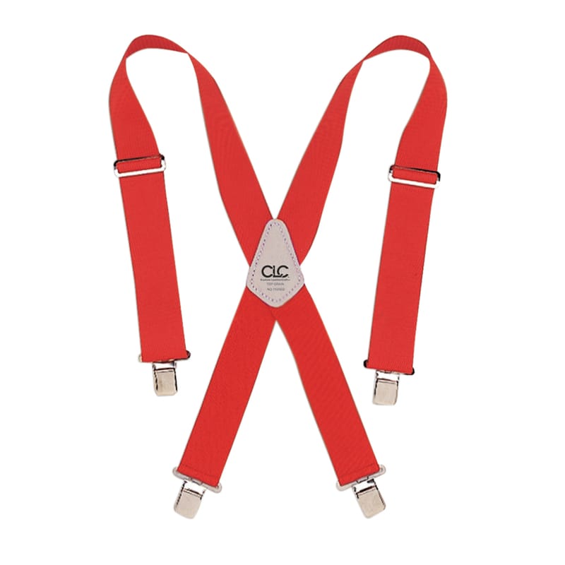 CLC 110RED 4 in. L X 2 in. W Nylon Suspenders Red 1 pair