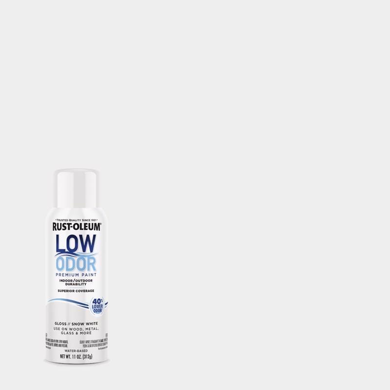Rust-Oleum 388274 Low Odor Gloss Snow White Spray Paint 11 oz