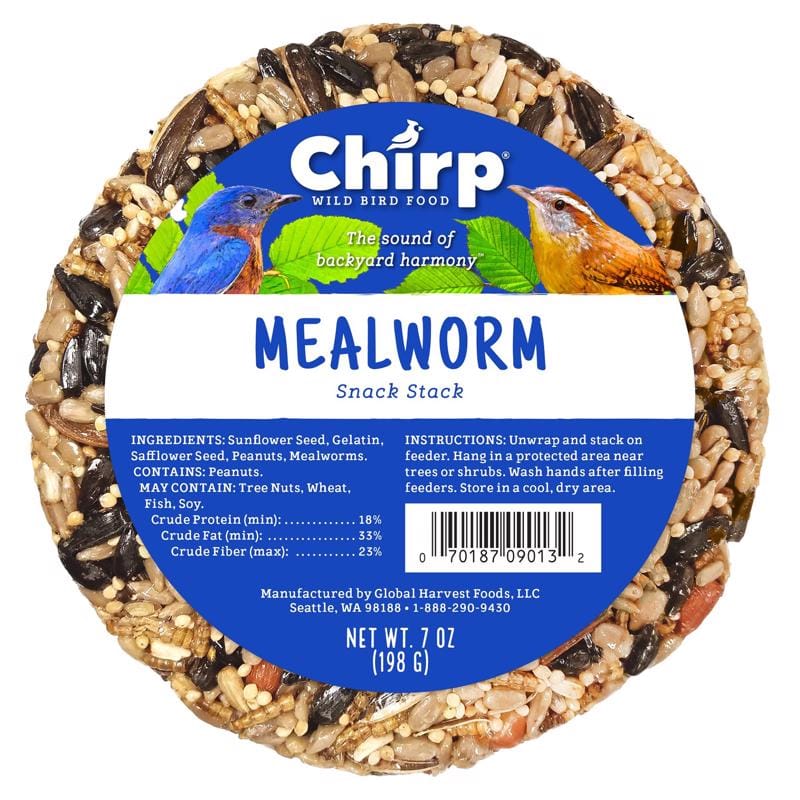 Chirp 14984 Snack Stack Mealworm Wild Bird Food 7 oz