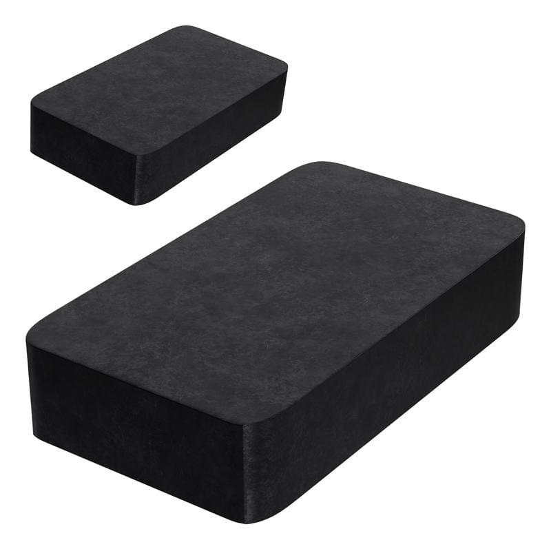 Magnet Source 07044 1.875 in. L X .875 in. W Black Block Magnets 3 lb. pull 2 pc