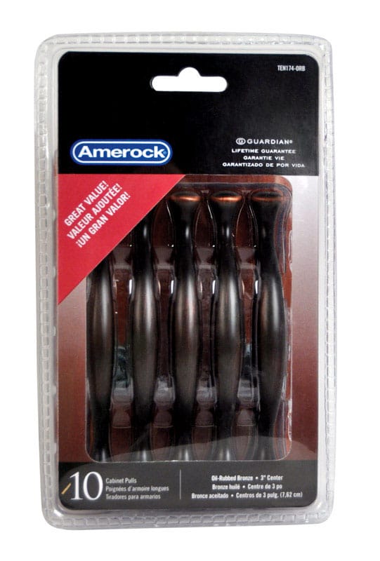 Amerock TEN174ORB Allison Traditional Arch Cabinet Pull 3 in. Oil Rubbed Bronze Brown 10 pk