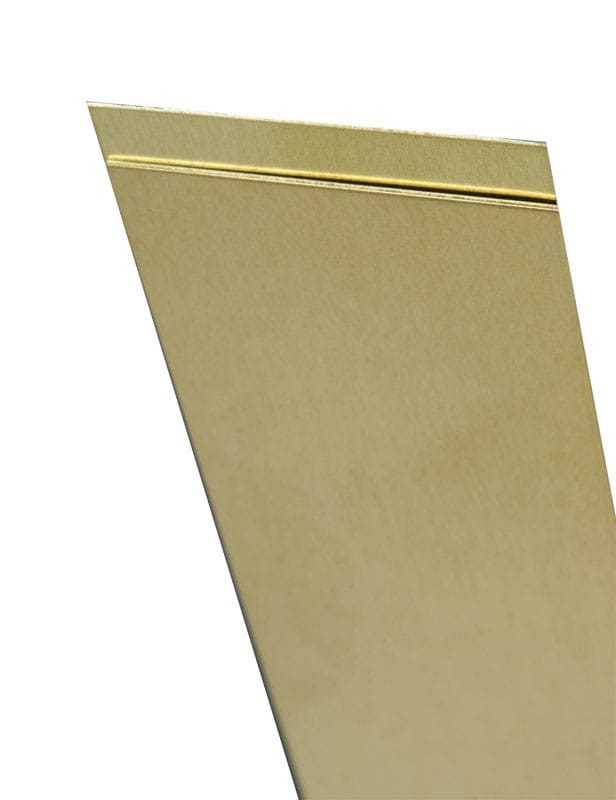 K&S 8229 0.093 in. X 2 in. W X 12 in. L Mill Brass Metal Strip