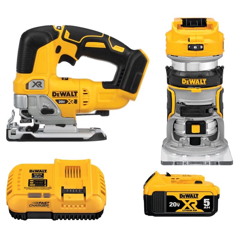 Dewalt DCK201P1 20V MAX XR Cordless Brushless 2 Tool Combo Kit