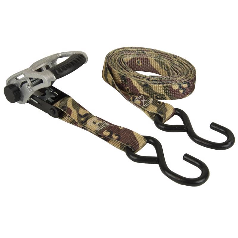 Keeper 47300 1 in. W X 12 ft. L Camo Ratchet Tie Down Strap 550 lb 2 pk