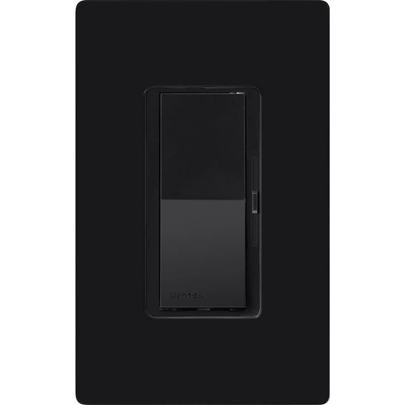 Lutron DVCL-153PH-BL Diva Black 600 W 3-Way Dimmer Switch 1 pk
