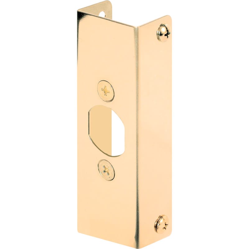 Prime-Line U 9566 4.5 in. H X 1 in. L Brass-Plated Brass Door Edge Reinforcer