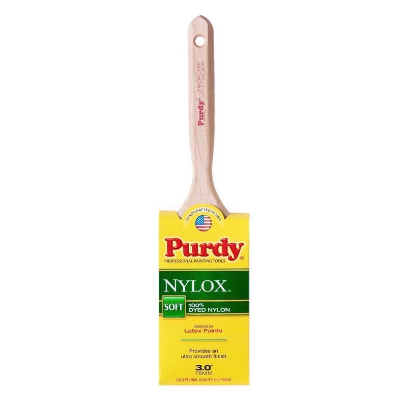 Purdy 144100230 Nylox Elasco 3 in. Soft Flat Trim Paint Brush
