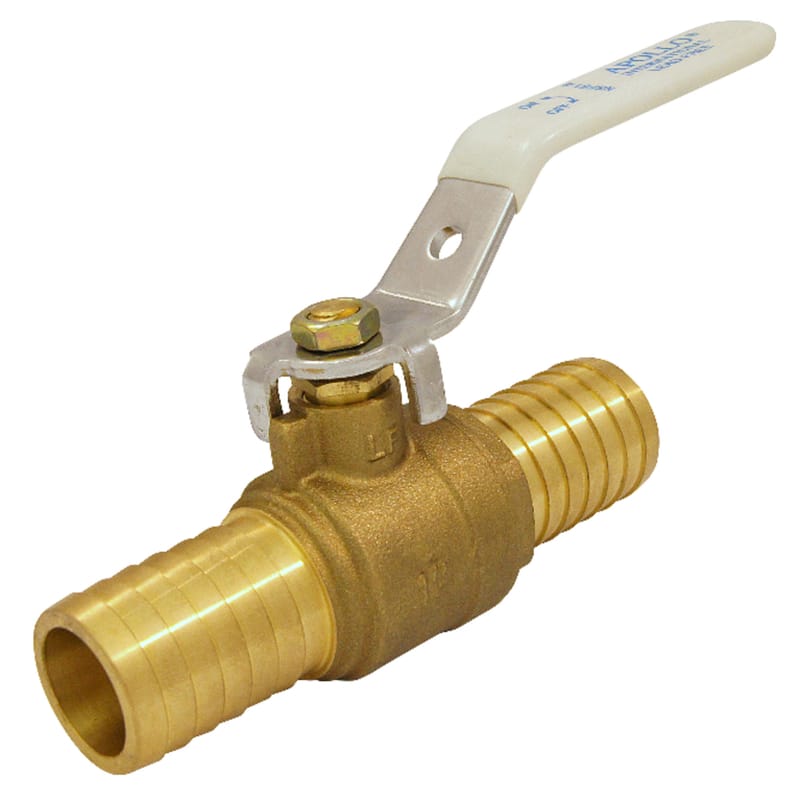 Apollo POLYV1 1 in. Brass Compression Irrigation Ball Valve Standard Port Quarter-Turn Lever For Potable Wa