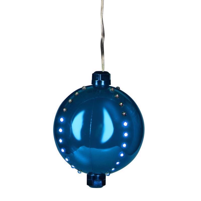 Celebrations 23-12004A LED Blue Snow Fall Ornament 4 in. Hanging Decor