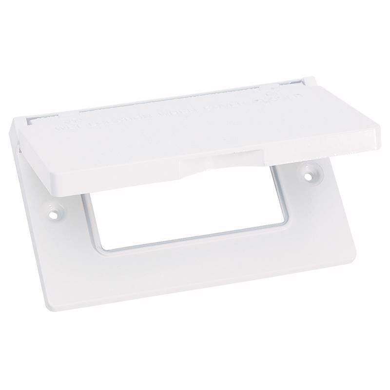 Sigma Engineered Solutions 14249WH Rectangle Die-Cast Metal 1 gang 2.83 in. H X 4.57 in. W Horizontal GFCI C