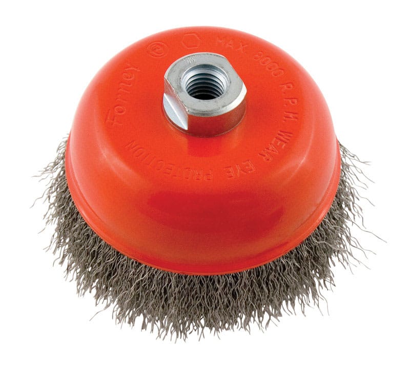 Forney 72754 5 in. D X 5/8 in. Crimped Steel Cup Brush 8000 rpm 1 pc