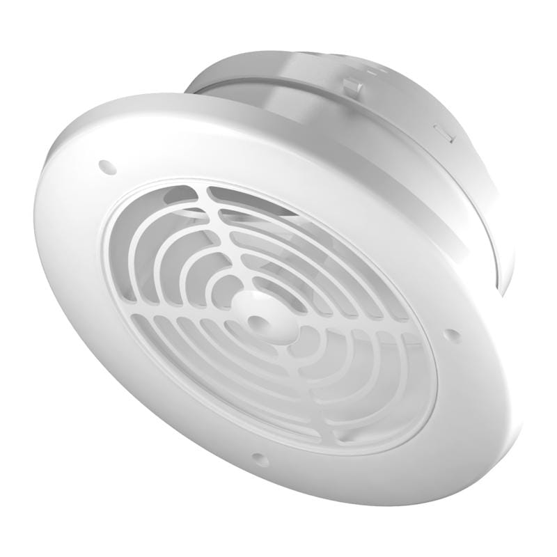 Imperial VT0542 4 in. W X 4 in. L White Plastic Exhaust Vent