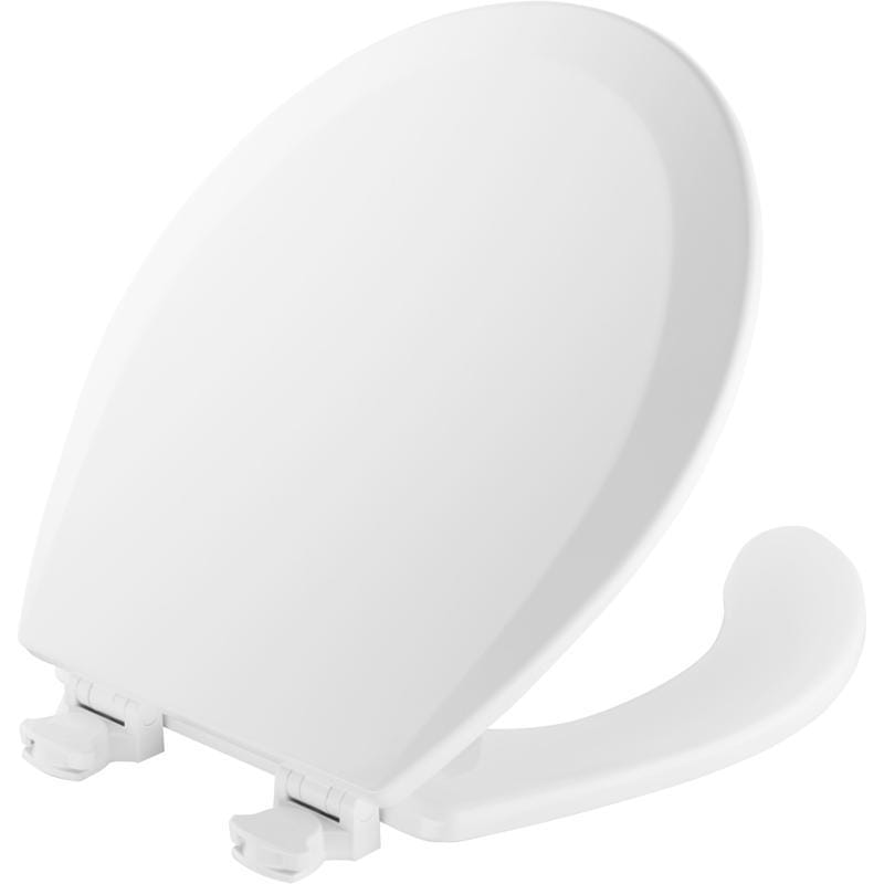 Mayfair BY Bemis 440-000 Round White Enameled Wood Toilet Seat