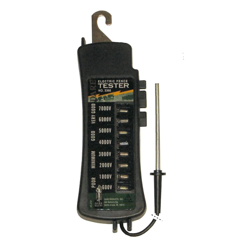 Dare 3360 7000 V Electric-Powered Eight Light Tester Black