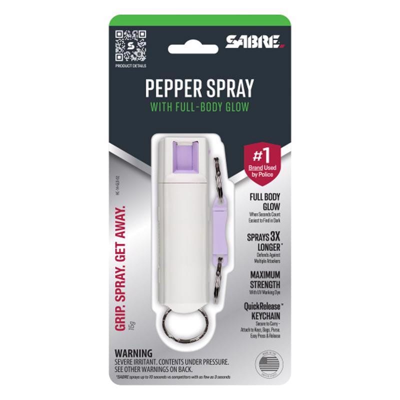 Sabre HC-14-GL-02 White Plastic Pepper Spray