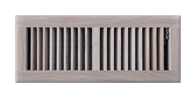 Tru Aire C168OUF04X12 4 in. H X 12 in. W 2-Way Oak Brown Steel Floor Diffuser