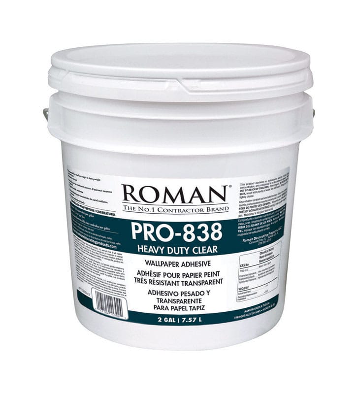 Roman 11302 PRO-838 High Strength Modified Starches Clear Adhesive 2 gal