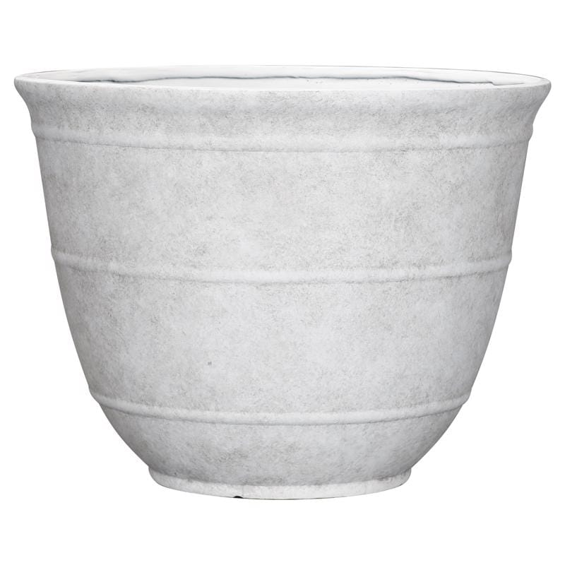 L&G PVJ6316SWJ 12 in. H X 16 in. W X 16 in. D X 16 in. D Polyresin Brighton Planter White