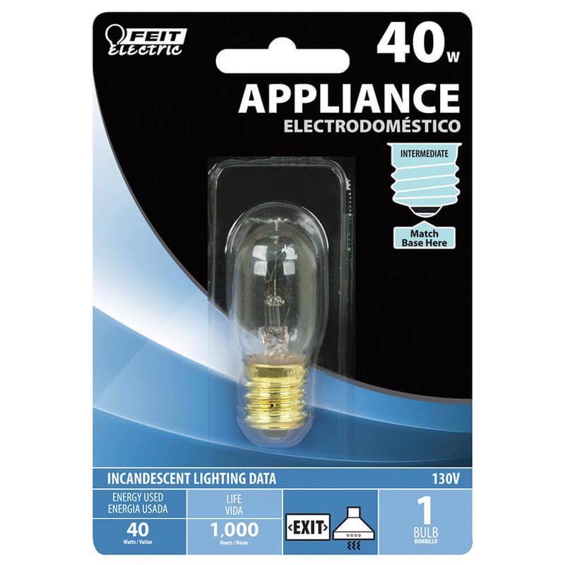 Feit BP40T7N-130/RP 40 W T7 Appliance Incandescent Bulb E17 (Intermediate) Soft White 1 pk