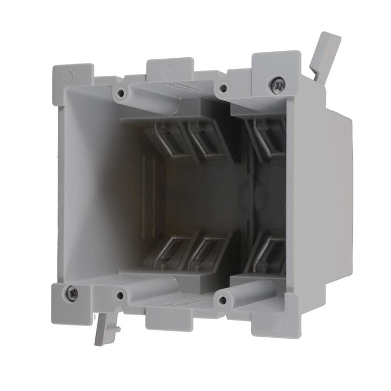 Cantex EZ34DO-HW EZ Box Old Work 34 cu in Rectangle PVC 2 gang Outlet Box Gray