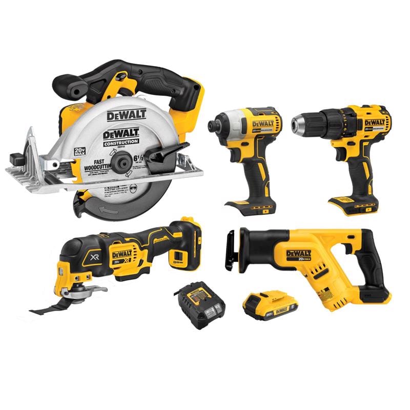 Dewalt DCK540D1 20V MAX Cordless Brushed 5 Tool Combo Kit