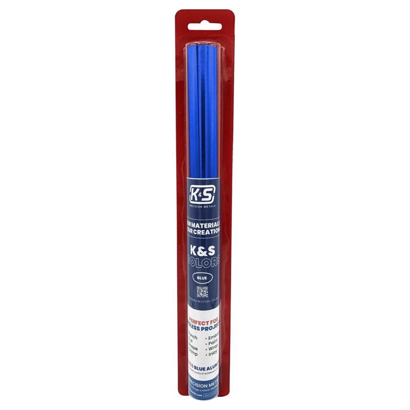K&S 6035 Blue Alum Foil 0.04 in. X 12 in. W X 24 in. L Aluminum Foil