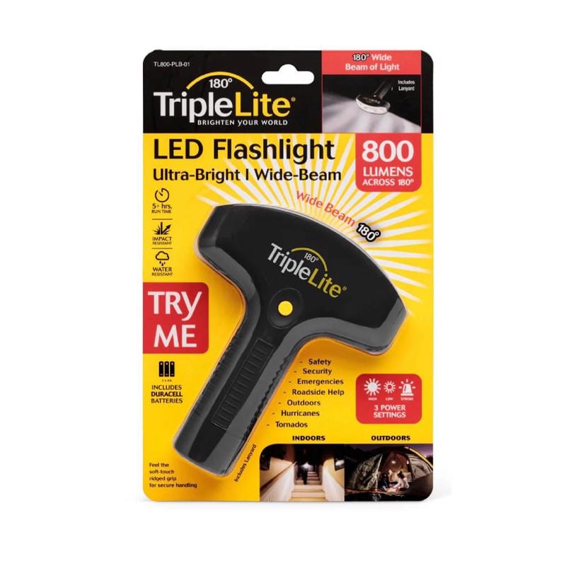 Triplelite TL800-PLB-01 807 lm Black LED Flashlight AA Battery