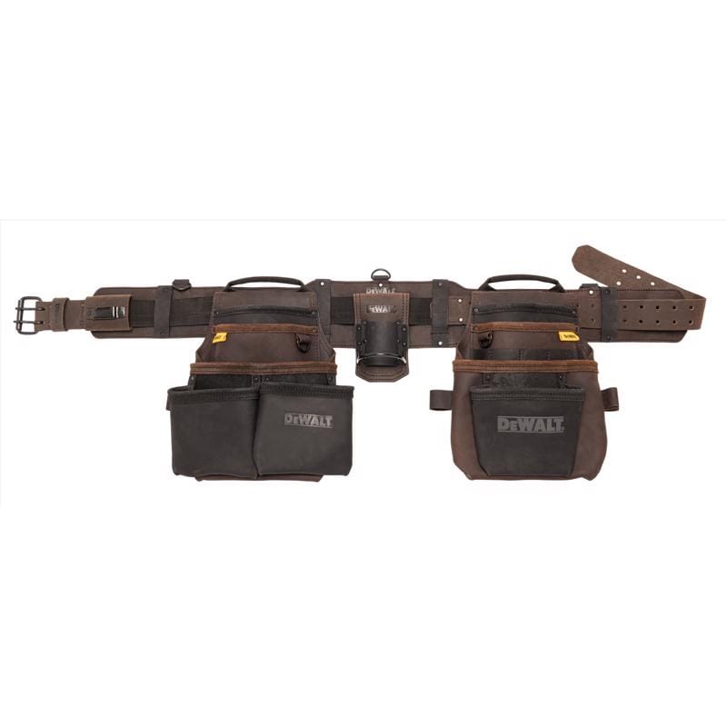 Dewalt DWST550113 18 pocket Leather Tool Rig Brown
