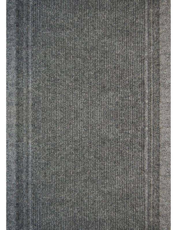 Multy Home MT1000275EA Tracker 60 ft. L X 26 in. W Gray Nonslip Carpet Runner
