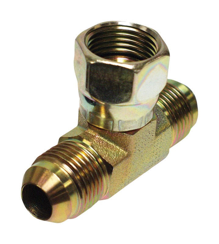Apache 39036016 Steel 1/2 in. D X 1/2 in. D T-Hydraulic Adapter 1 pk