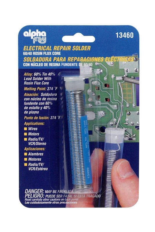 Alpha Fry 13460 3/4 oz Repair Solder 0.05 in. D Tin/Lead 60/40 1 pc