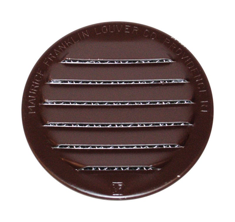 Maurice Franklin Louver RLB-100 1.5 1.5 in. W X 1.5 in. L Gloss Brown Aluminum Mini Louver