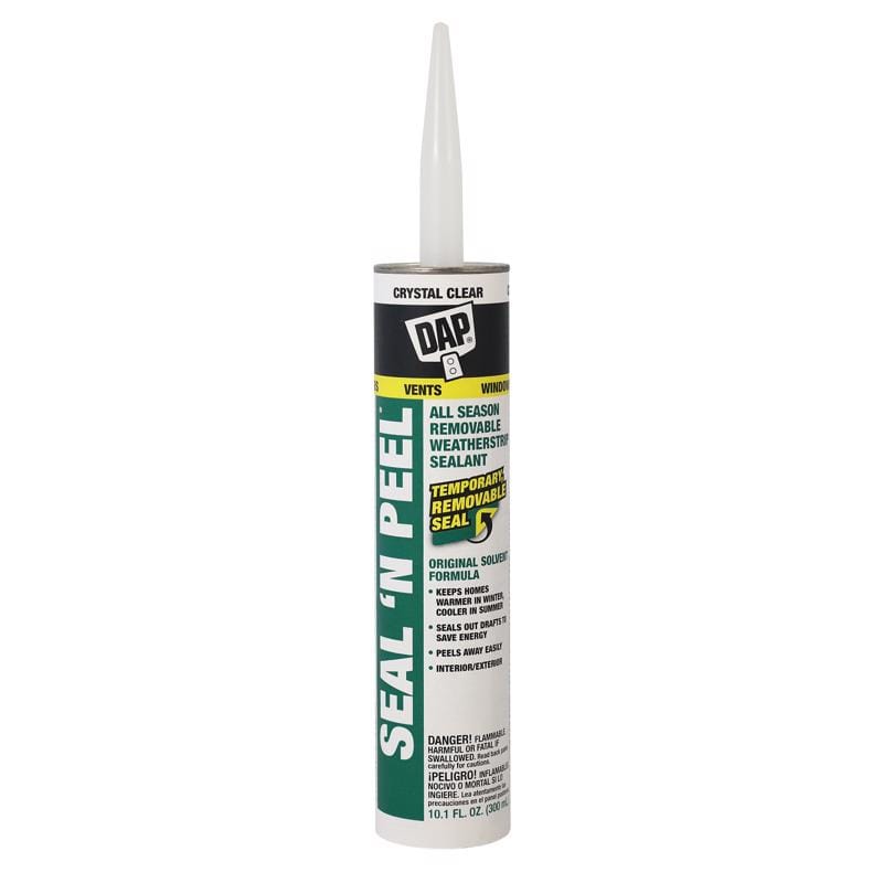 Dap 7079818351 Seal 'N Peel Clear Polymer Door/Siding/ Window Sealant 10.1 oz