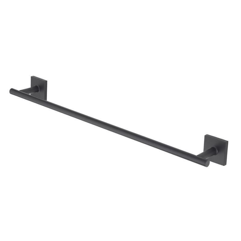 Oakbrook Collection BH-OB5024MB Matte Black Towel Bar 24 in. L Die Cast Zinc