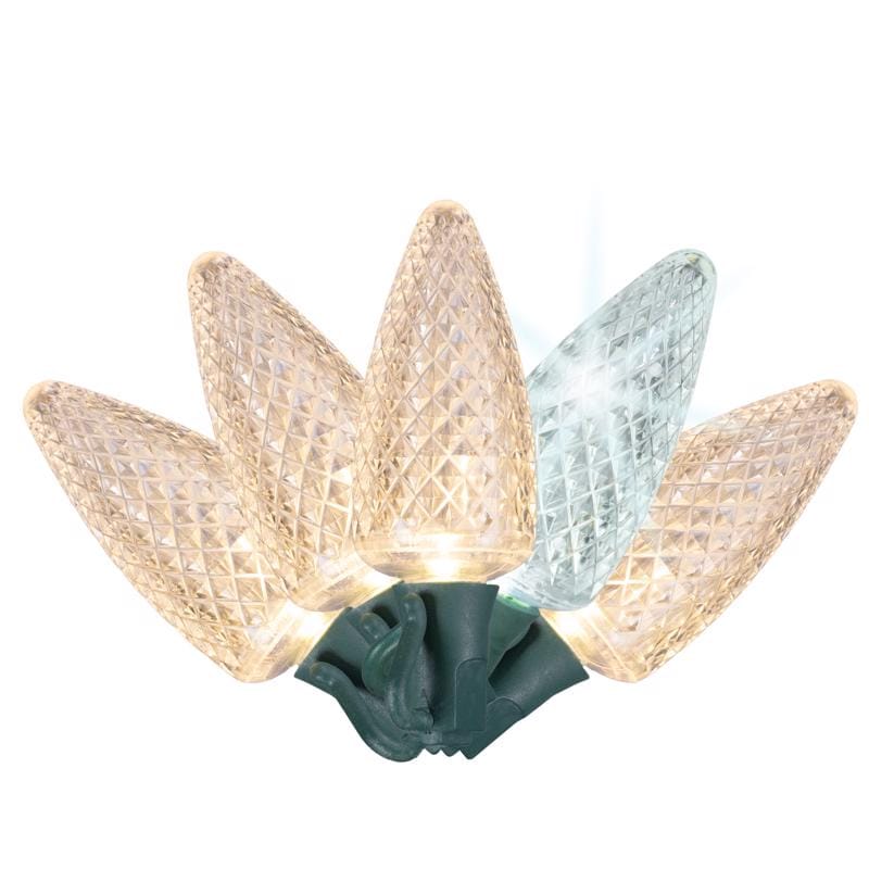 Celebrations C925FWWSA Platinum LED C9 Warm White 25 ct String Christmas Lights 25 ft.