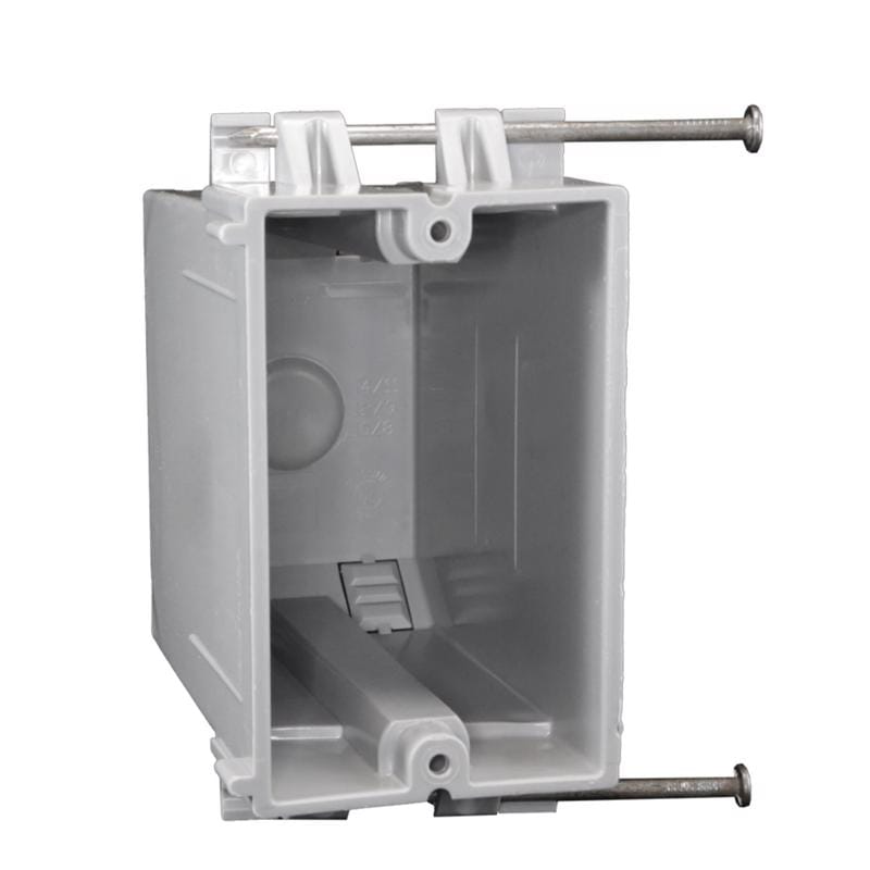 Cantex EZ22SN-HW EZ Box New Work 22 cu in Rectangle PVC 1 gang Switch Box Gray