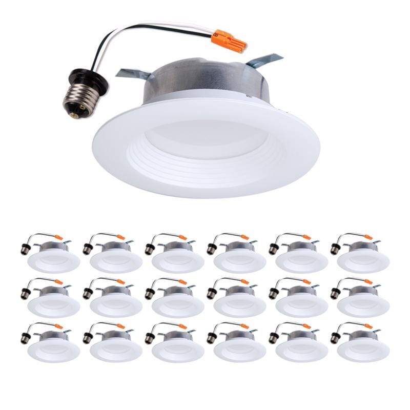 Halo LTE46930-18PK Bright White 4 in. W LED Recessed Downlight 8 W