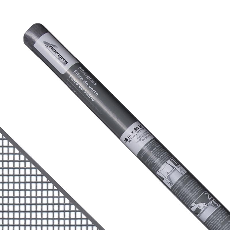 Saint-Gobain ADFORS FCS8747-M 48 in. W X 7 ft. L Gray Fiberglass Insect Screen Cloth