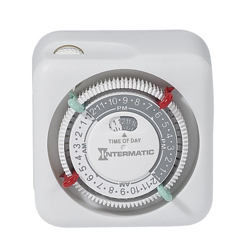 Intermatic TN111K Indoor 24 Hour Mechanical Timer 125 V White