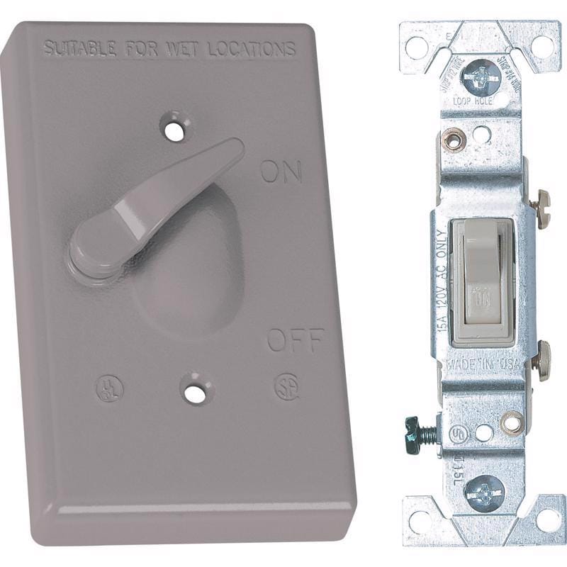 Sigma Engineered Solutions 14216 Rectangle Die-Cast Metal 1 gang 4.57 in. H X 2.83 in. W Toggle Switch and