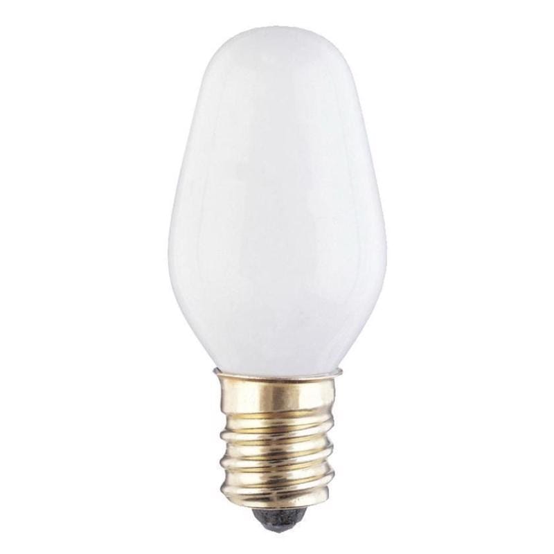 Westinghouse 3720600 7 W C7 Specialty Incandescent Bulb E12 (Candelabra) White 4 pk