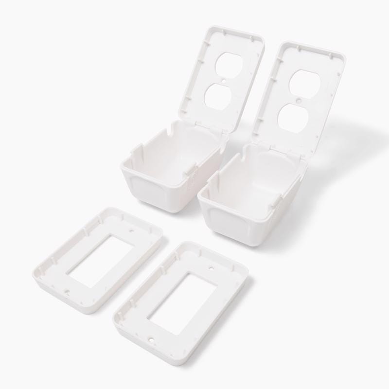 Regalo 6101 W White Plastic Outlet Cover 2 pk