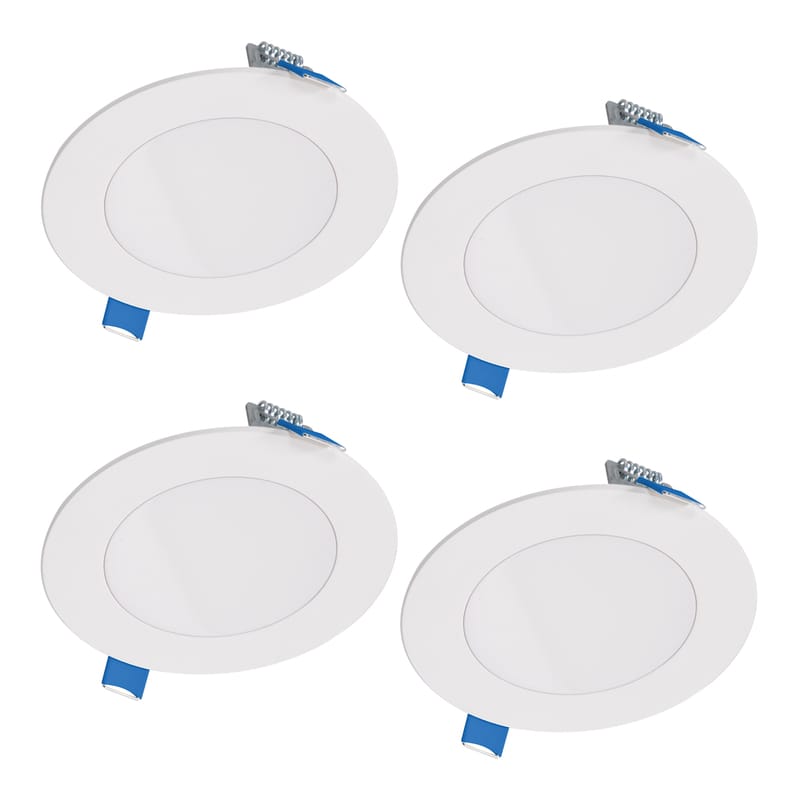 Halo HLBSL406FS5-4PK HLB Lite Matte White 4 in. W LED Canless Recessed Downlight 10.1 W