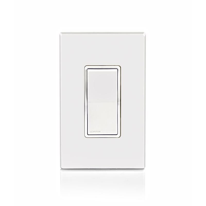 Leviton W5601-00W Single Pole Rocker Switch White 1 pk