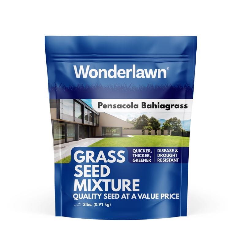 Barenbrug PB2ACE00 Wonderlawn Bahia Grass Full Sun Grass Seed 2 lb