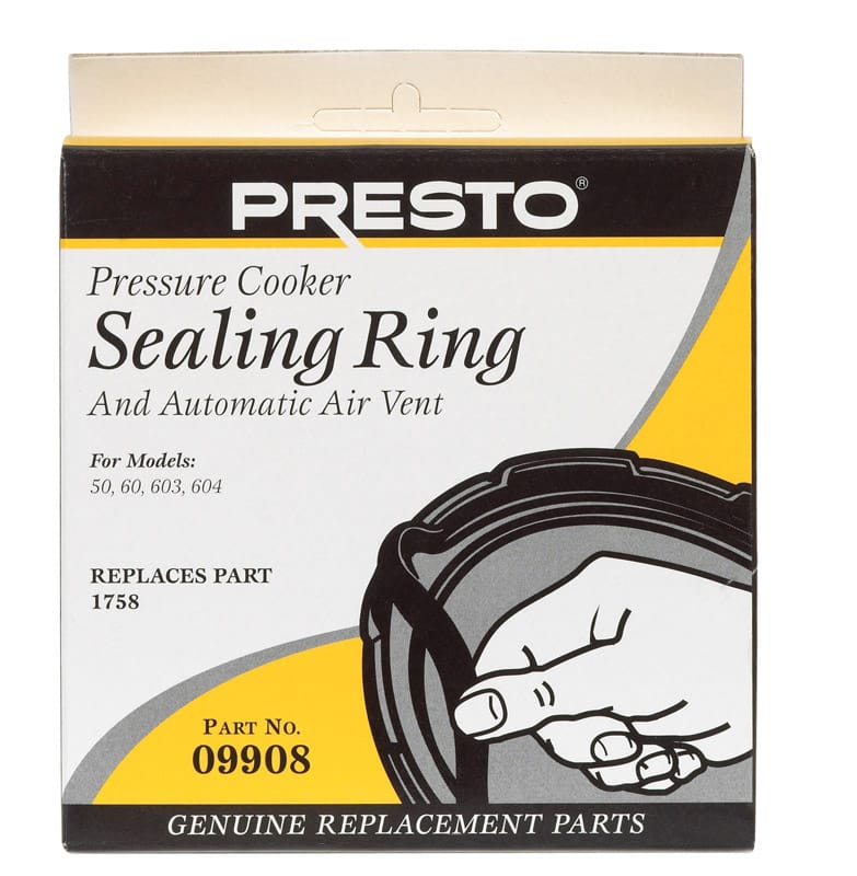 Presto 09908 Rubber Pressure Cooker Sealing Ring 3 qt
