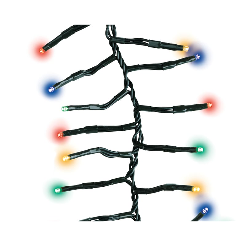 Celebrations 9922032 LED Rice Cluster Multicolored 200 ct String Christmas Lights 6.6 ft.