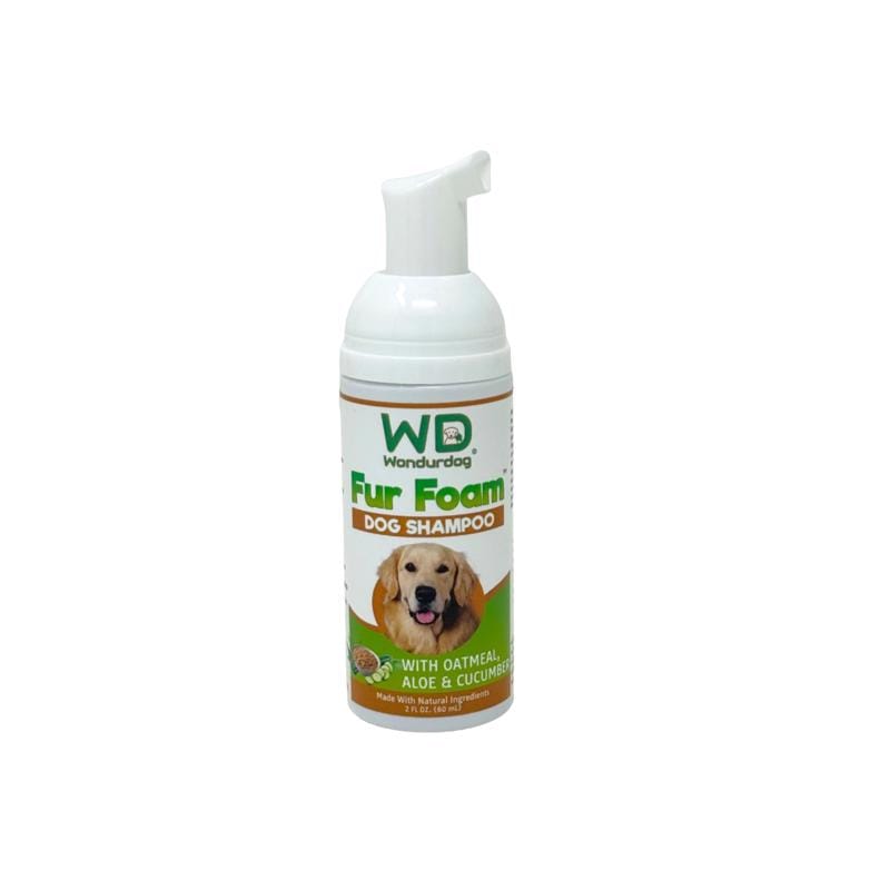 Wondurdog WD015 Fur Foam Oatmeal, Coconut, Aloe & Cucumber Dog Shampoo 2 oz 1 pk