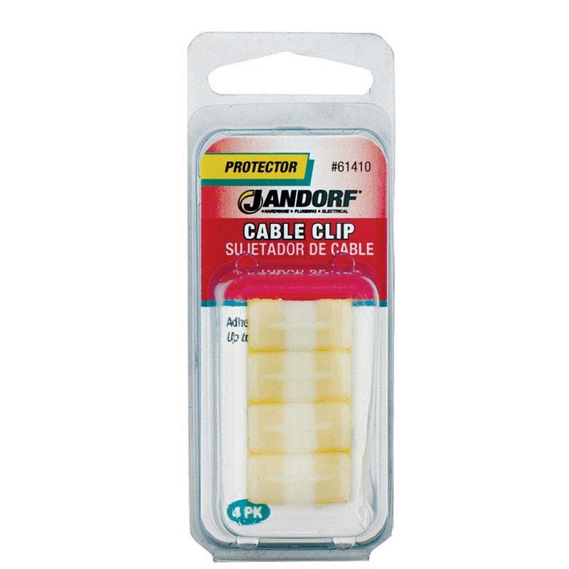 Jandorf 61410 1/8 in. D X 0.76 in. L Natural Nylon Cable Clip