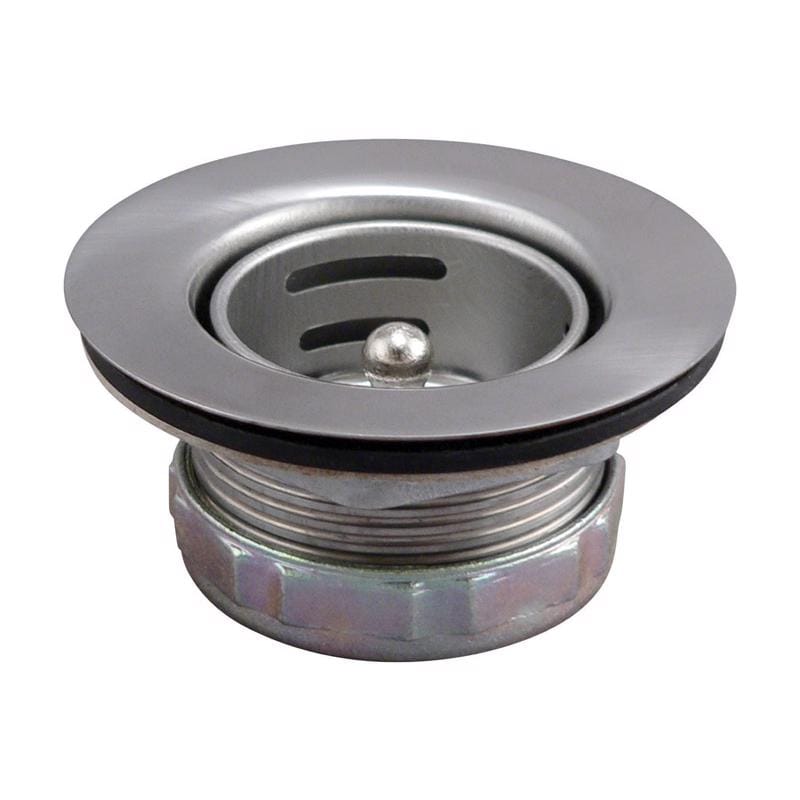 Plumb Pak PP820-28 Jr. Duo 2-1/2 in. D Chrome-Plated Silver Stainless Steel Sink Strainer